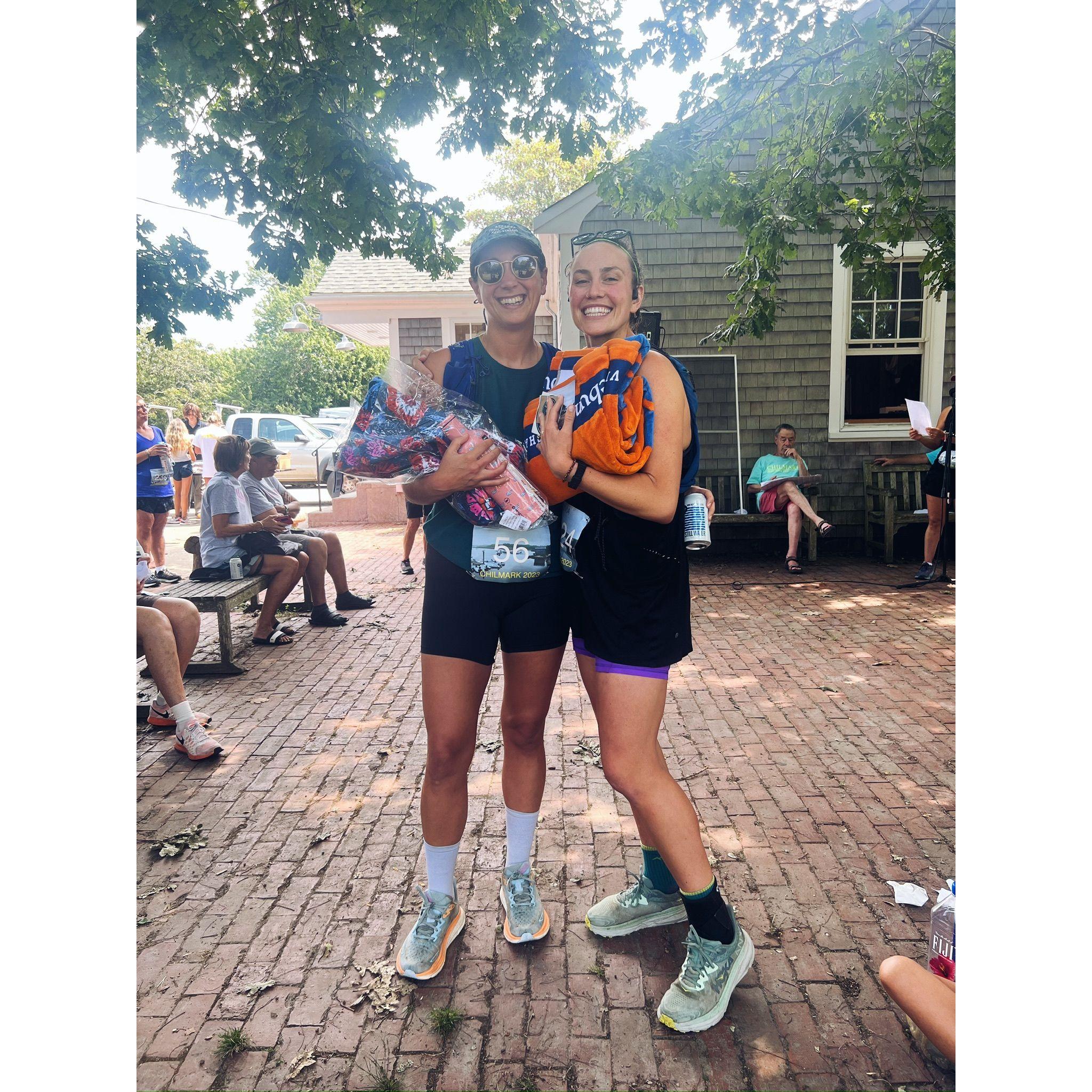 the feared chilmark 5k! we placed!