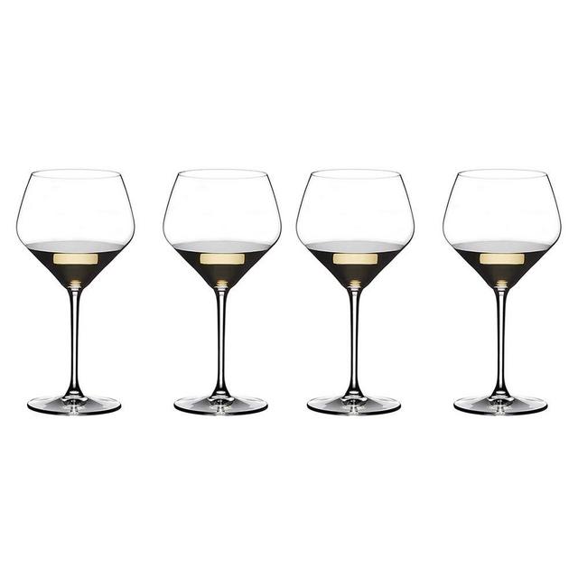 Riedel Extreme Oaked Chardonnay Crystal White Wine Glass, 23.63 Ounce (4 Pack)