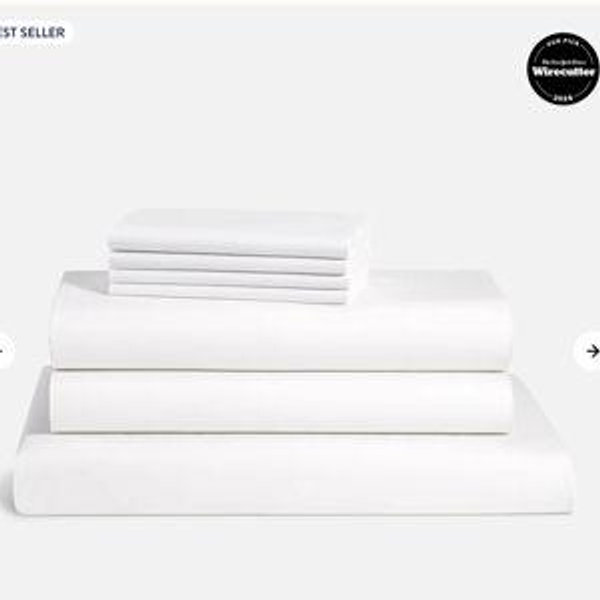 Classic Percale Core Sheet Set - Solid White