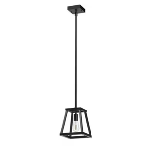 Katalyst 60-Watt 1-Light Matte Black Modern Adjustable CCT and 3-Light Modes Integrated LED Pendant Light