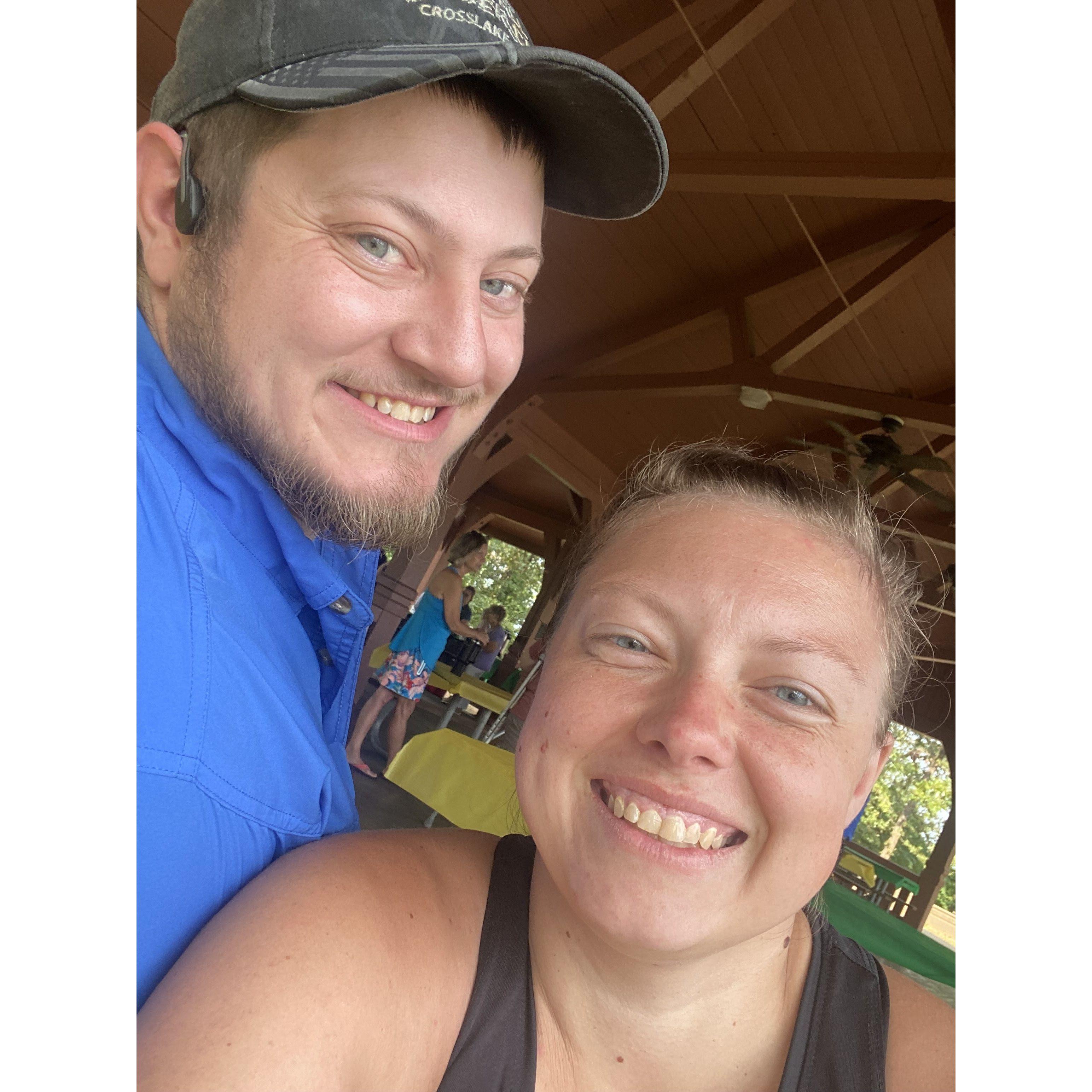 Introducing Kyle to more of Anna's extended family (family reunion in Branson, MO).