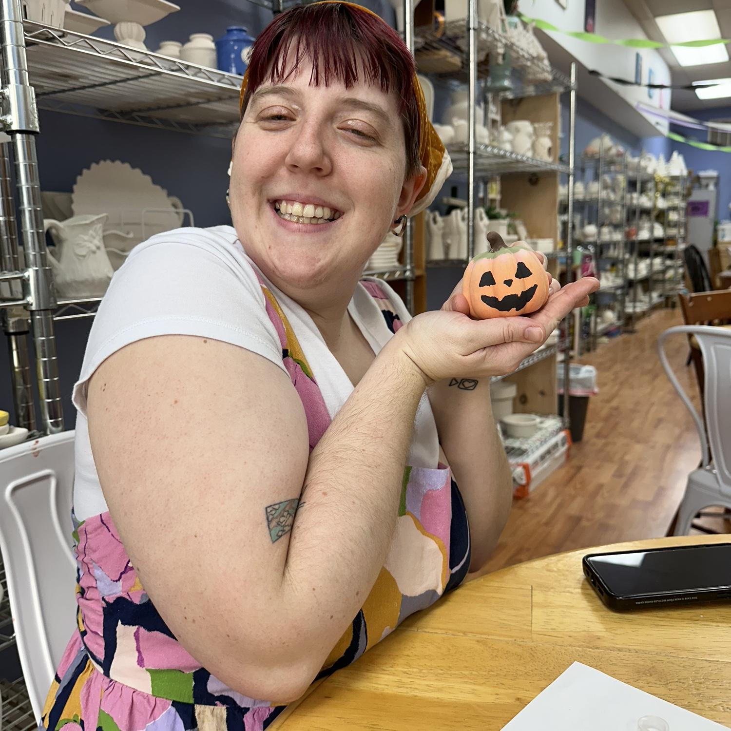 Amanda’s pumpkin pottery