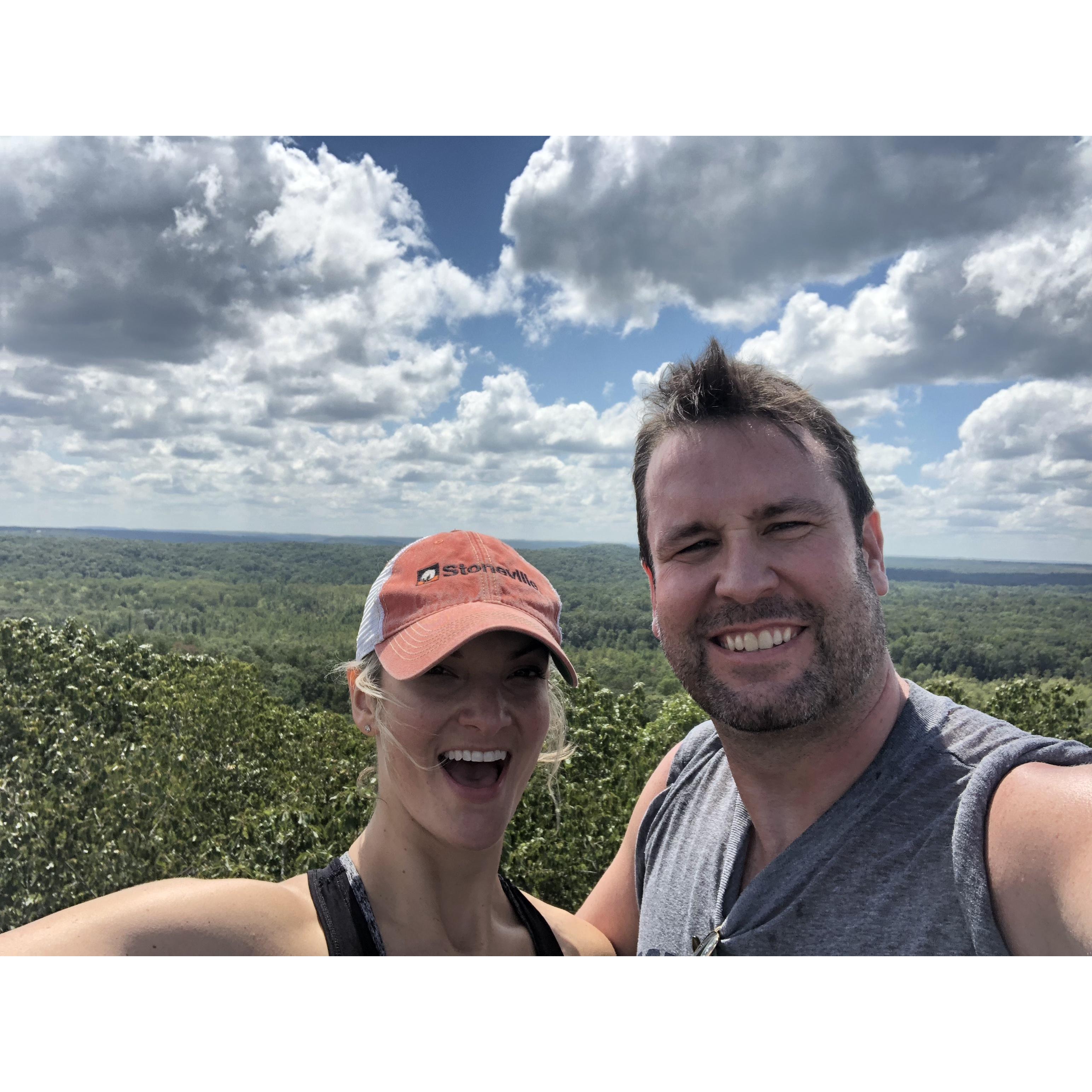 Big Hill Pond Tennessee...top of the tower!