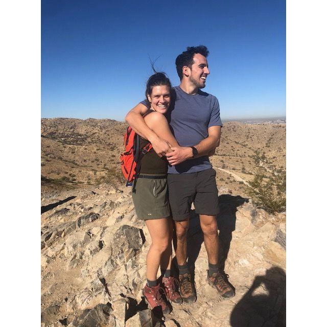 A happy hike in the deserts of Arizona.
