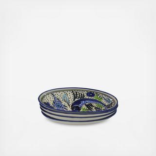 Aqua Fish Small Platter, Set of 4