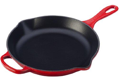 Le Creuset of America - Le Creuset Signature Iron Handle Skillet, 9-Inch, Cerise (Cherry Red)