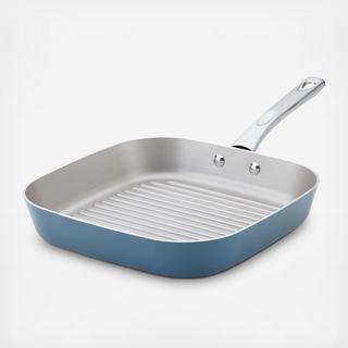 Porcelain Enamel Square Grill Pan