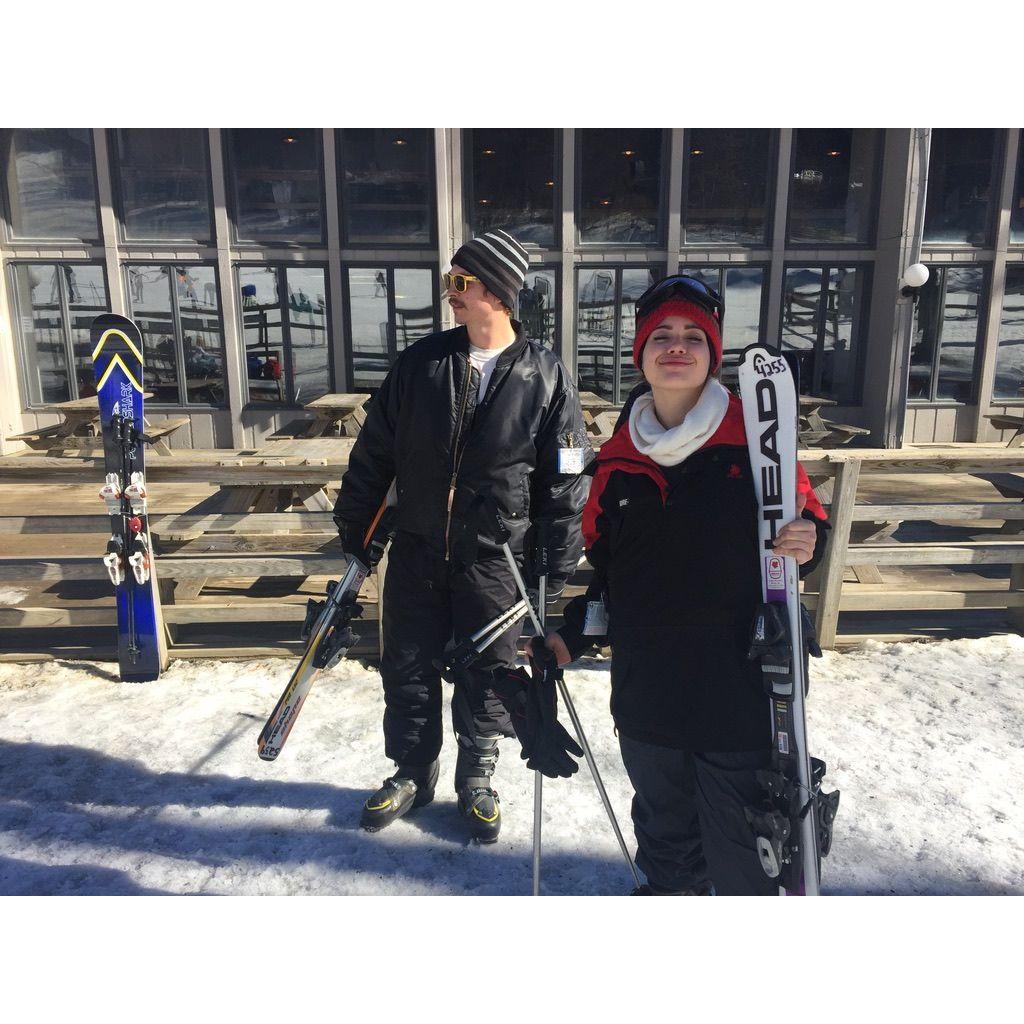February 2017 ~ Boone, NC the one and only time either of us skied.
