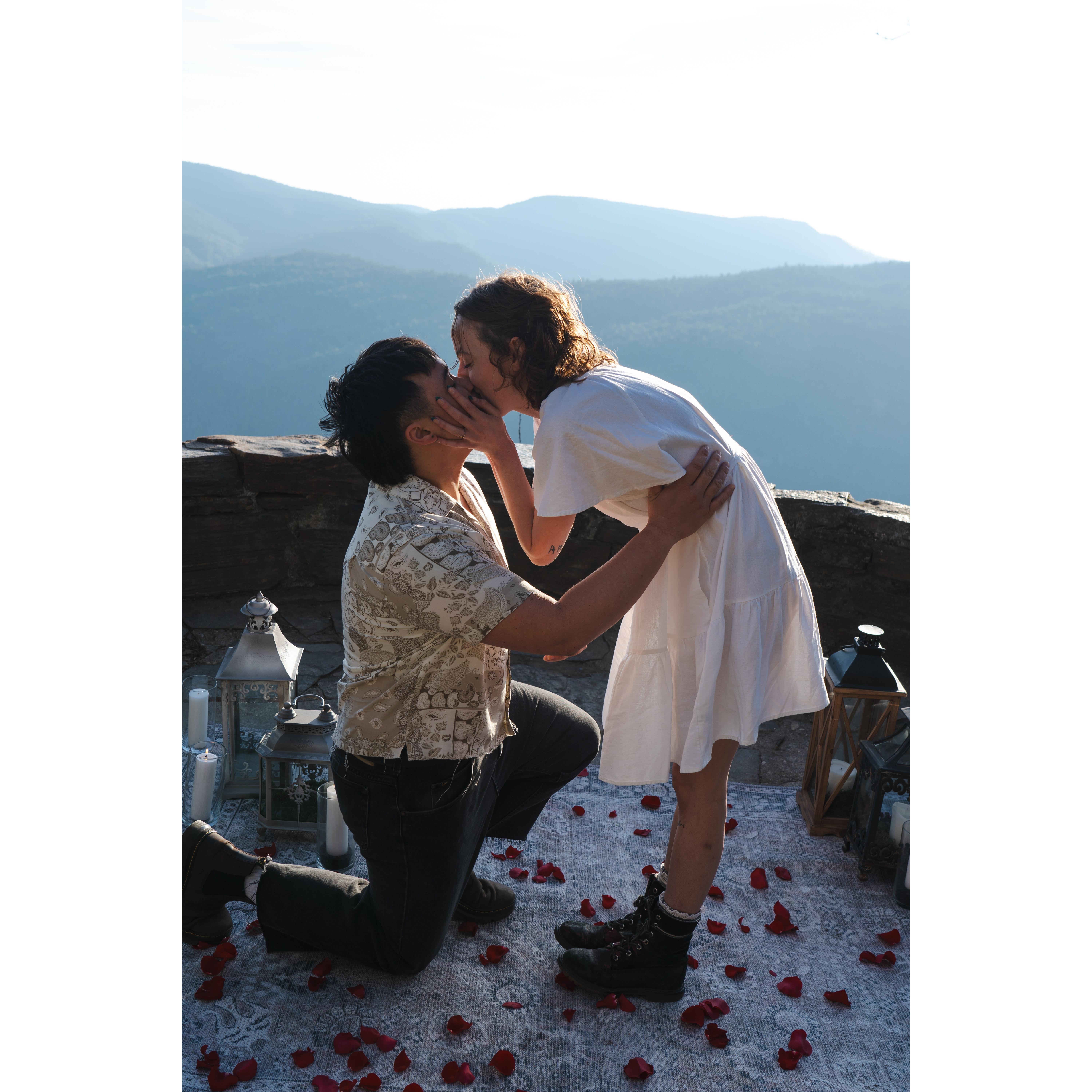 Our beautiful engagement at Chestoa View on the Blue Ridge Parkway