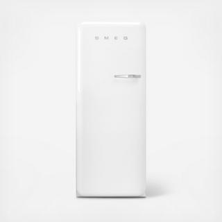 50's Retro-Style Refrigerator with Ice Compartment, Left Hinge