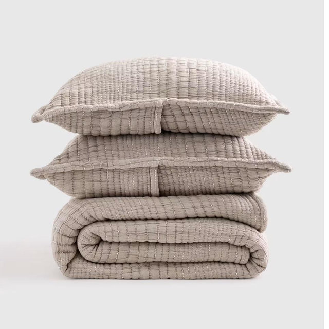 Organic Cotton Channel Quilt Set (King)
