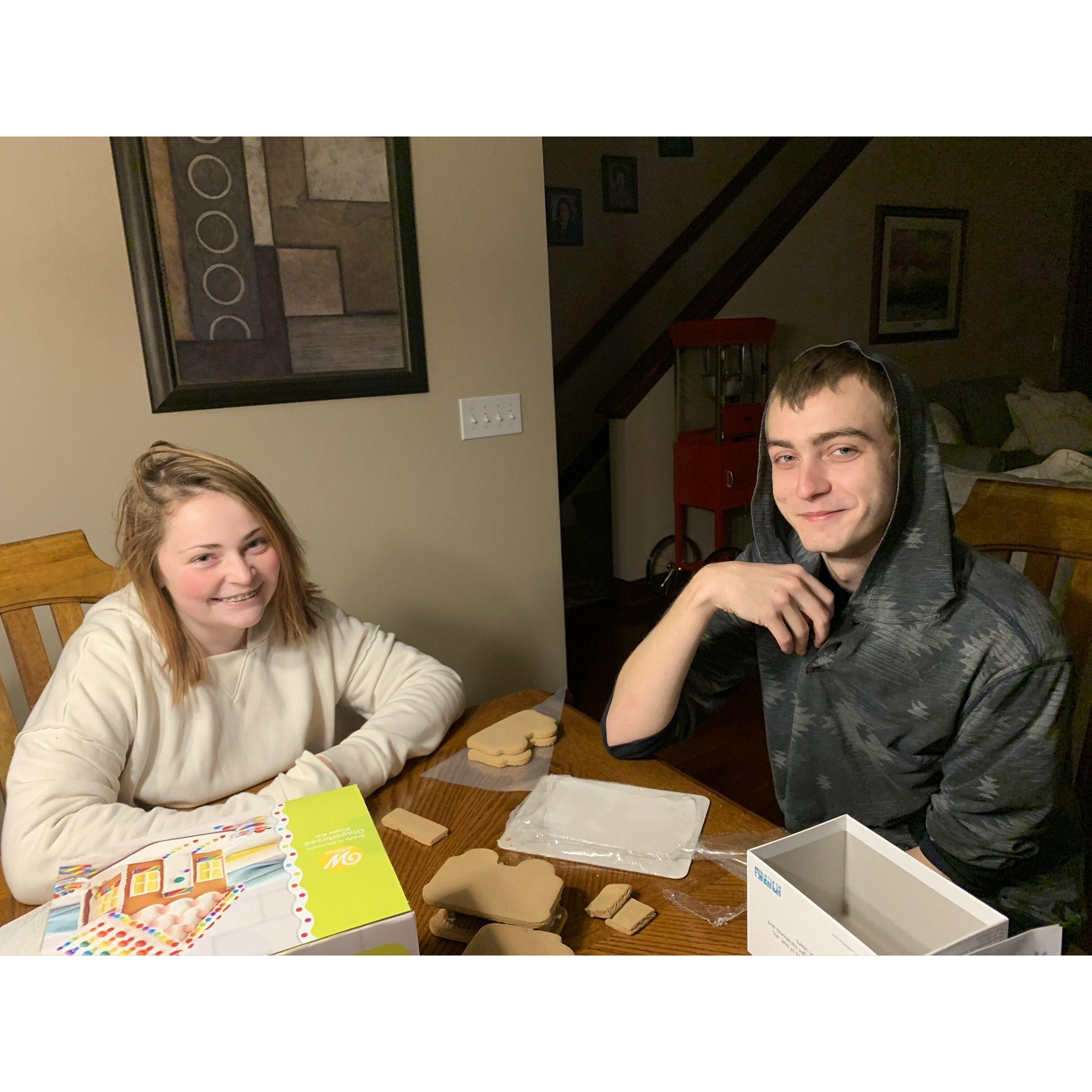 Our first gingerbread house