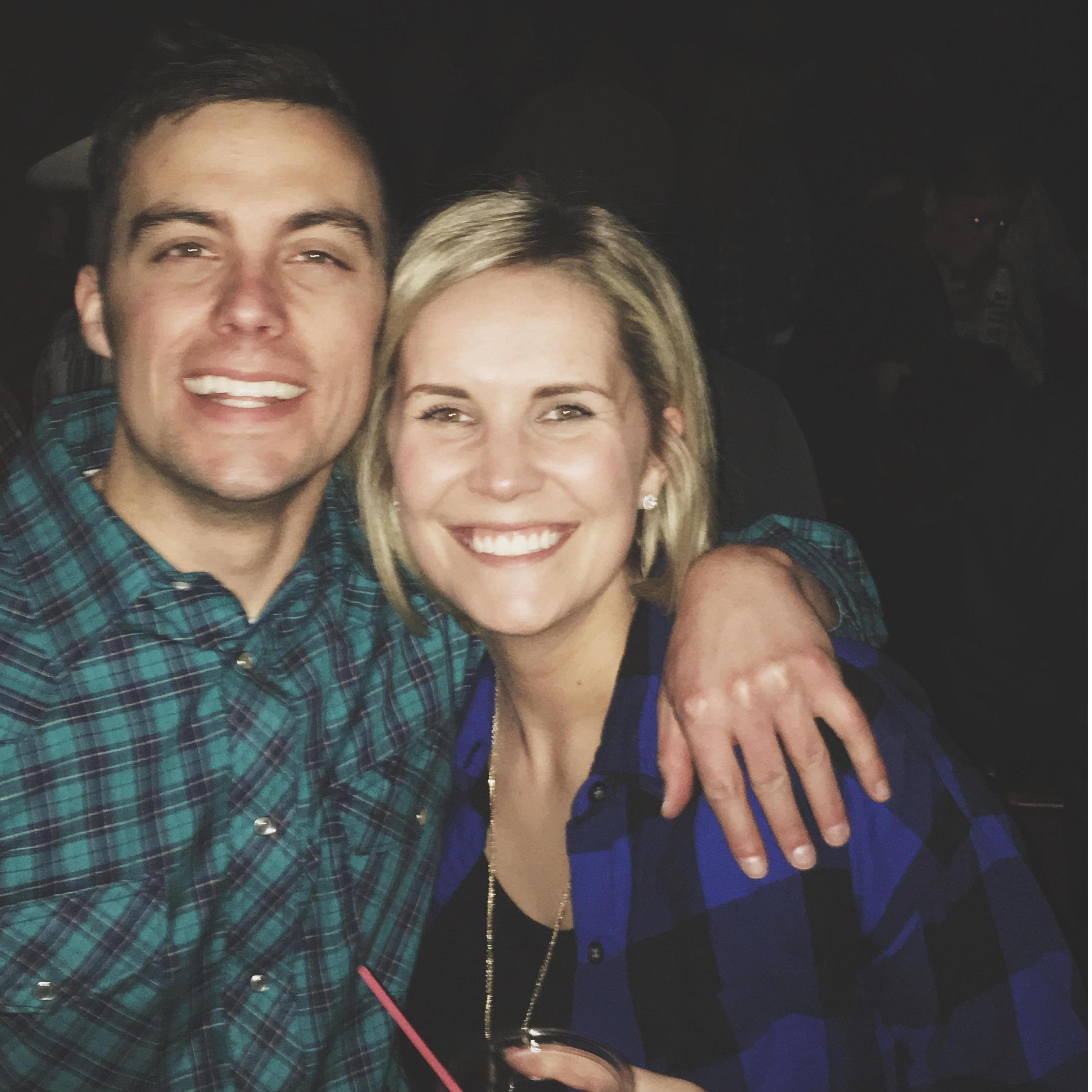 Our first concert together, clearly we had fun!