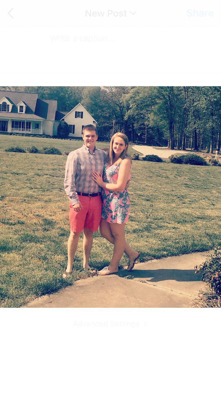 Who would have thought that we would be the couple wearing bright colors and taking pictures?!