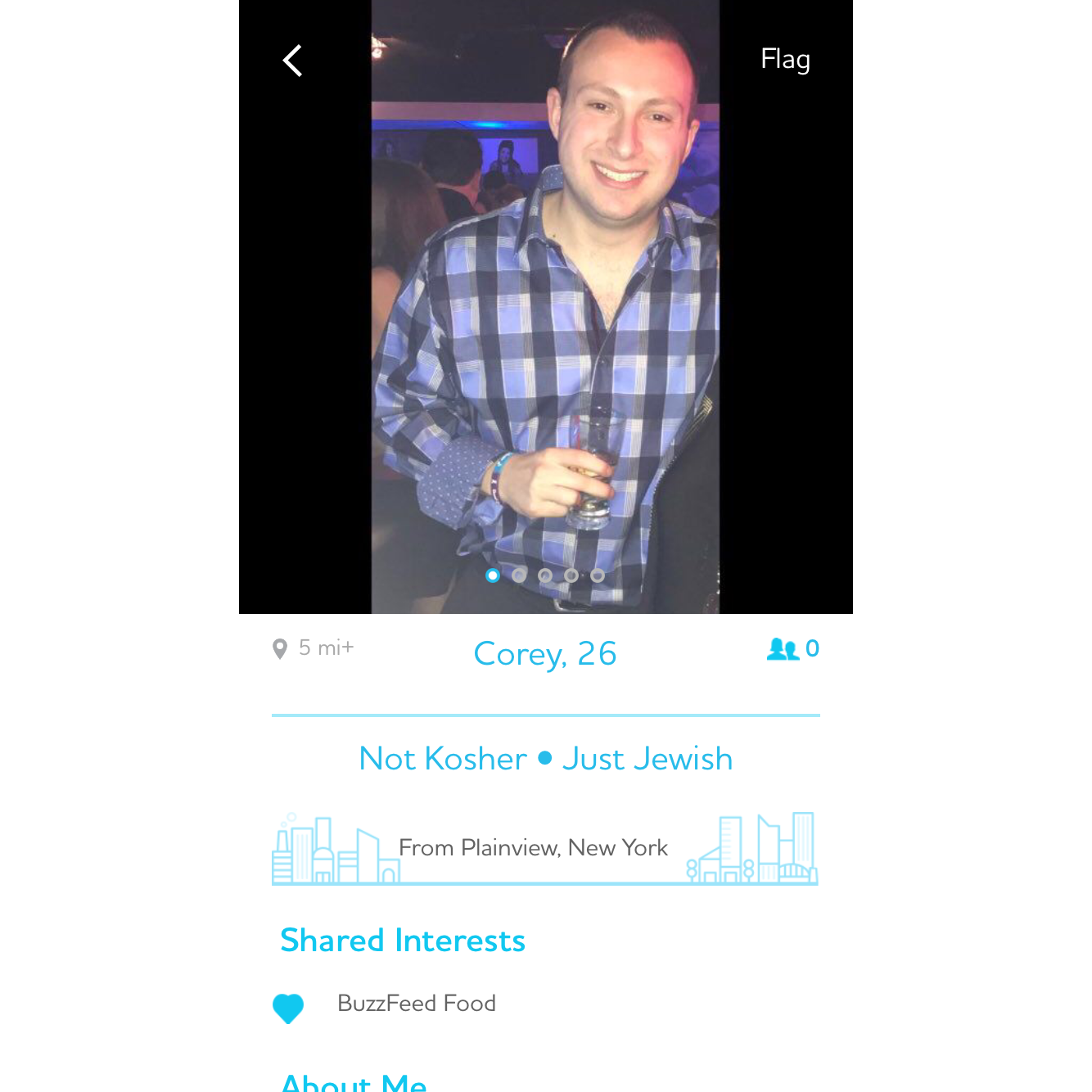 Tara saved Corey's JSwipe profile after all of these years!