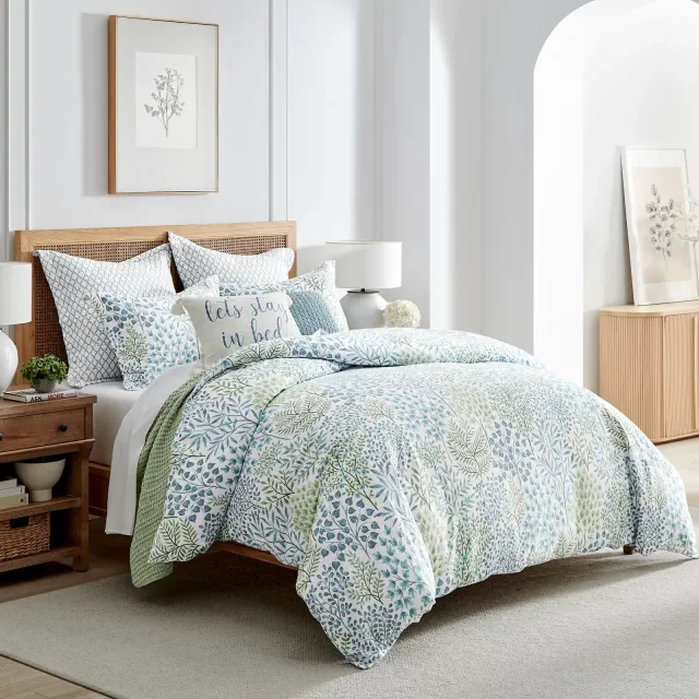 English Forest Green Full/Queen Duvet Cover Set - Levtex Home