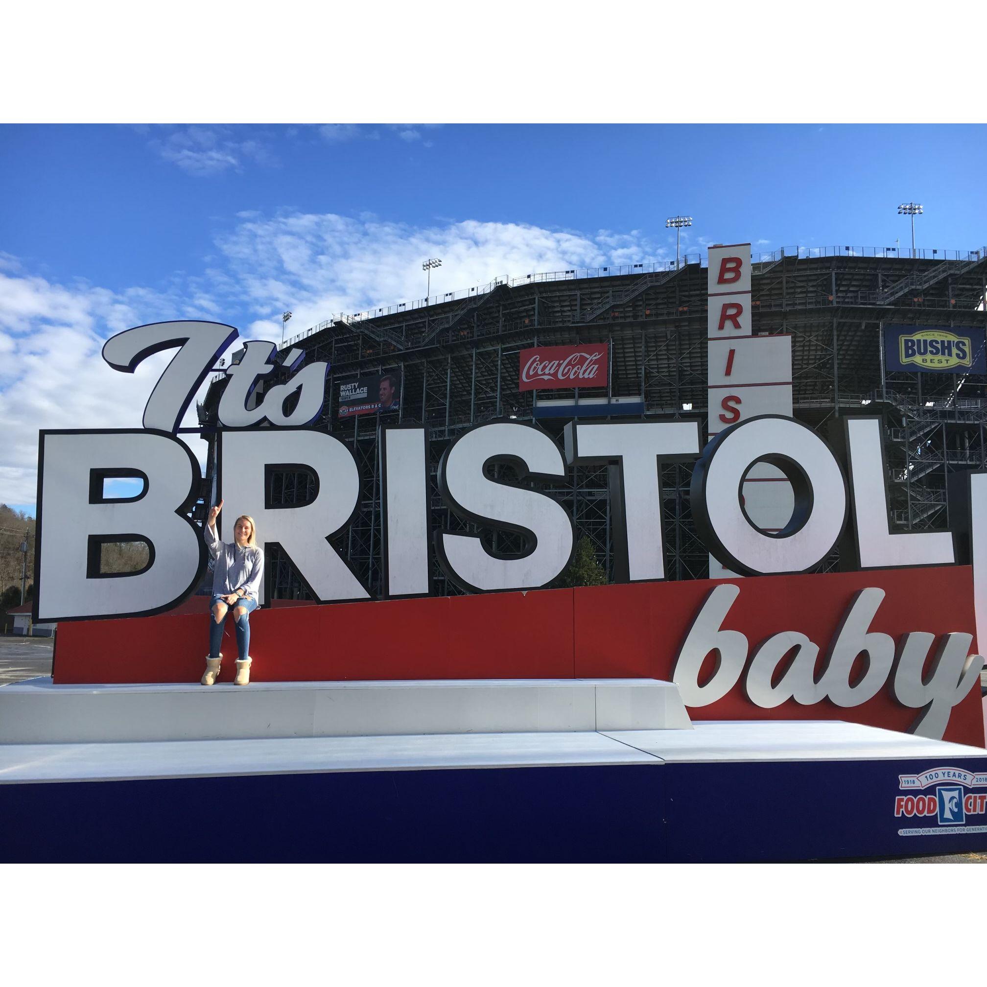 Emily beats out Dale Jr. to take 1st place at Bristol Speedway