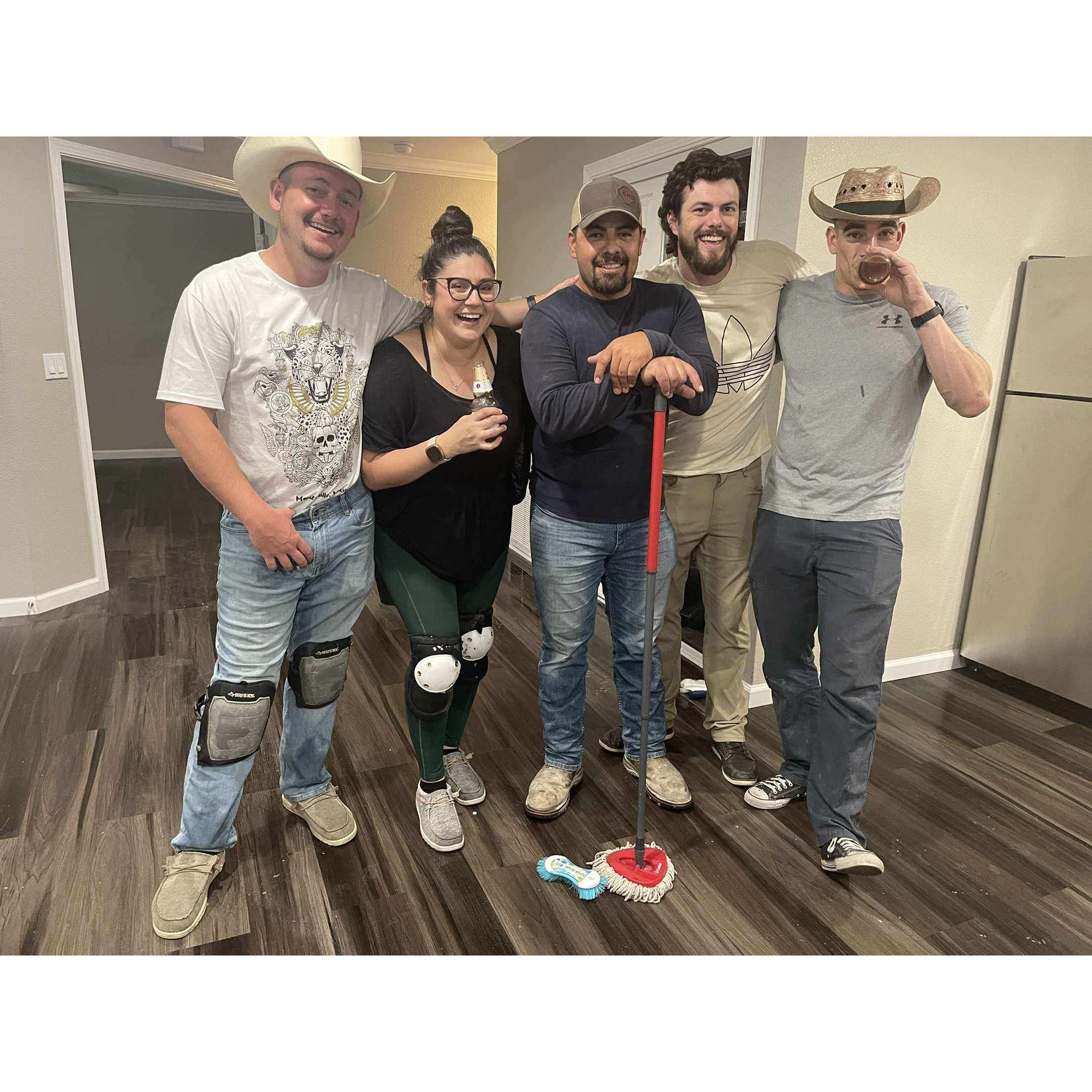 Robby was knighted that knight. After scrubbing floors and # shots of tequila.