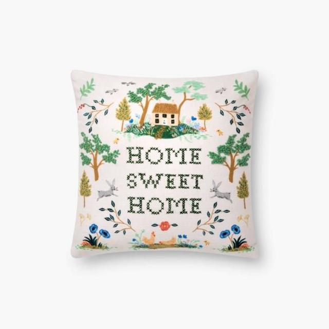 Home Embroidered Pillow
