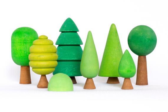 Wooden Tree Blocks