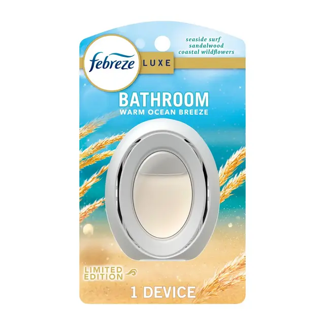 Febreze Luxe Bathroom Air Freshener - Warm Ocean Breeze - 0.25 fl oz