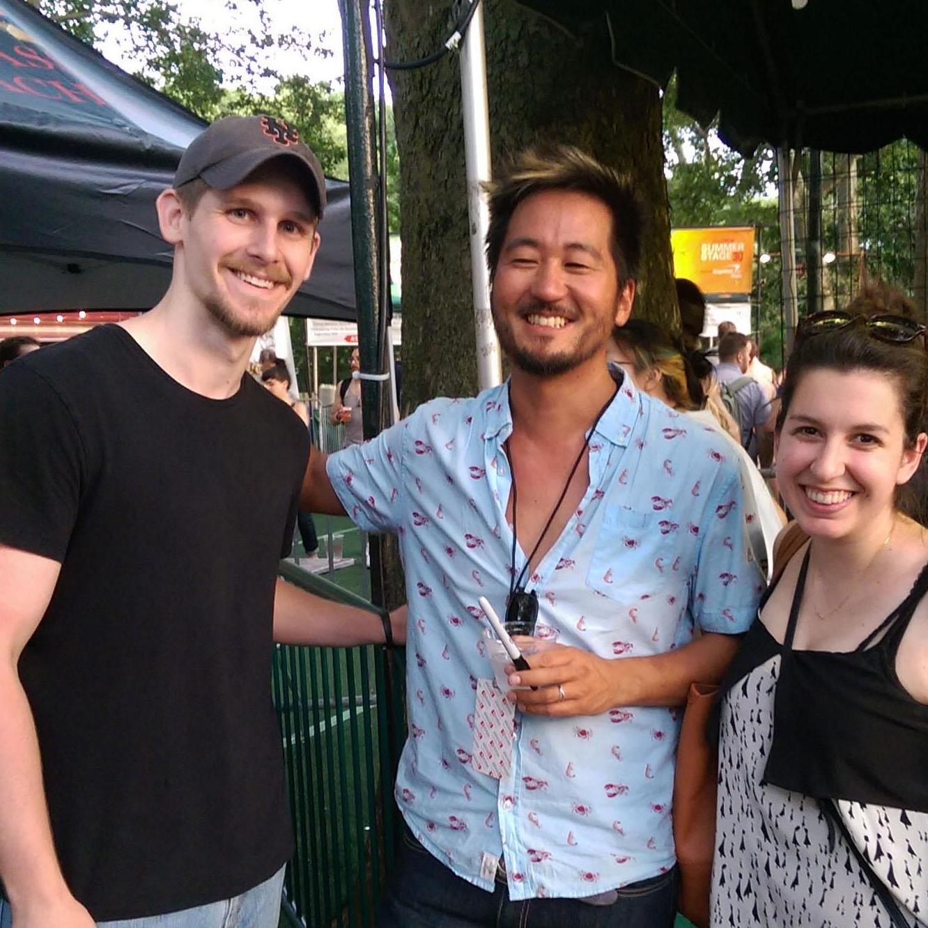 Meeting Kishi Bashi after he performed in Central Park
