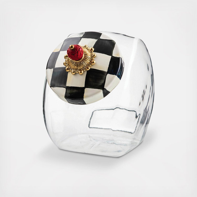 MacKenzie-Childs, Courtly Check Cookie Jar with Lid | Zola
