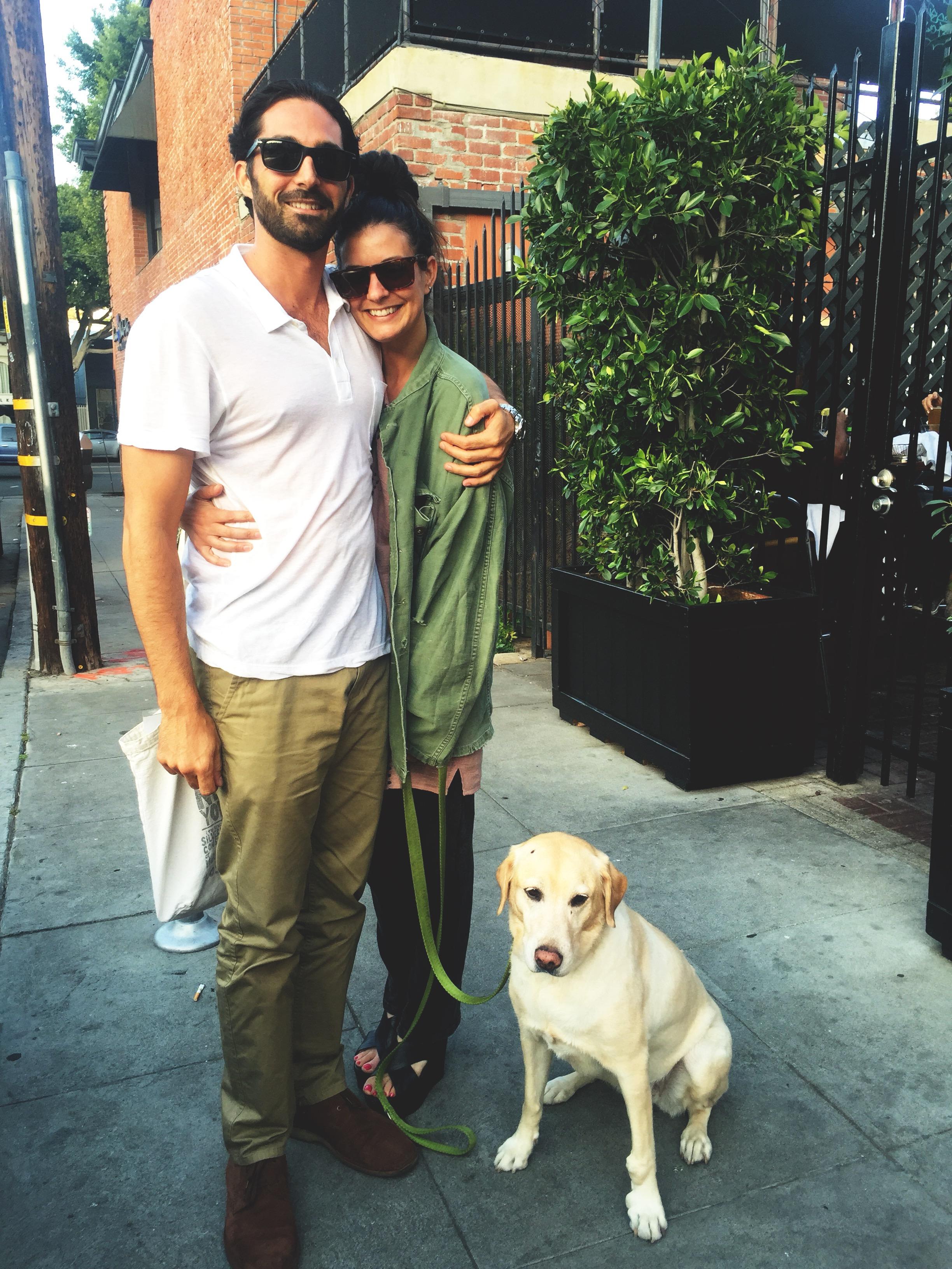 In front of one of our favorite happy hour spots, Enterprise Fish Co.