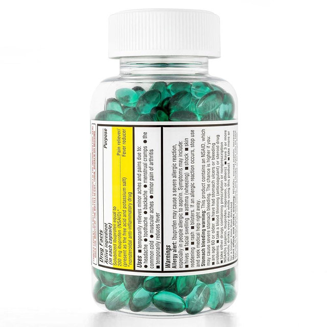TIME-CAP LABS, INC. Timely Ibuprofen 200mg - 240 Liquid Mini Softgels - Headache Relief, Menstrual Pain, Tooth Ache Muscular Aches & Arthritis Pain
