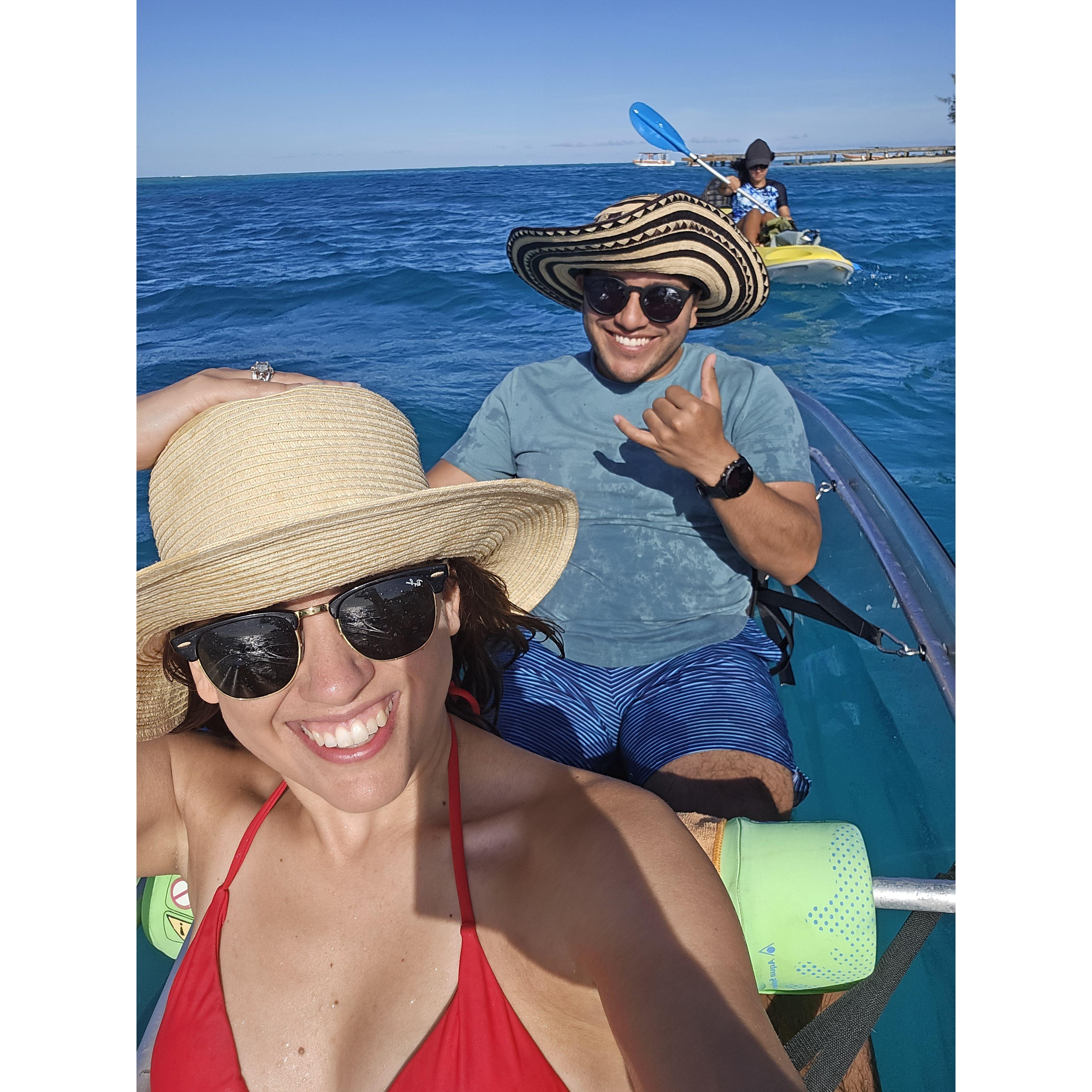 Kayaking in Tahiti