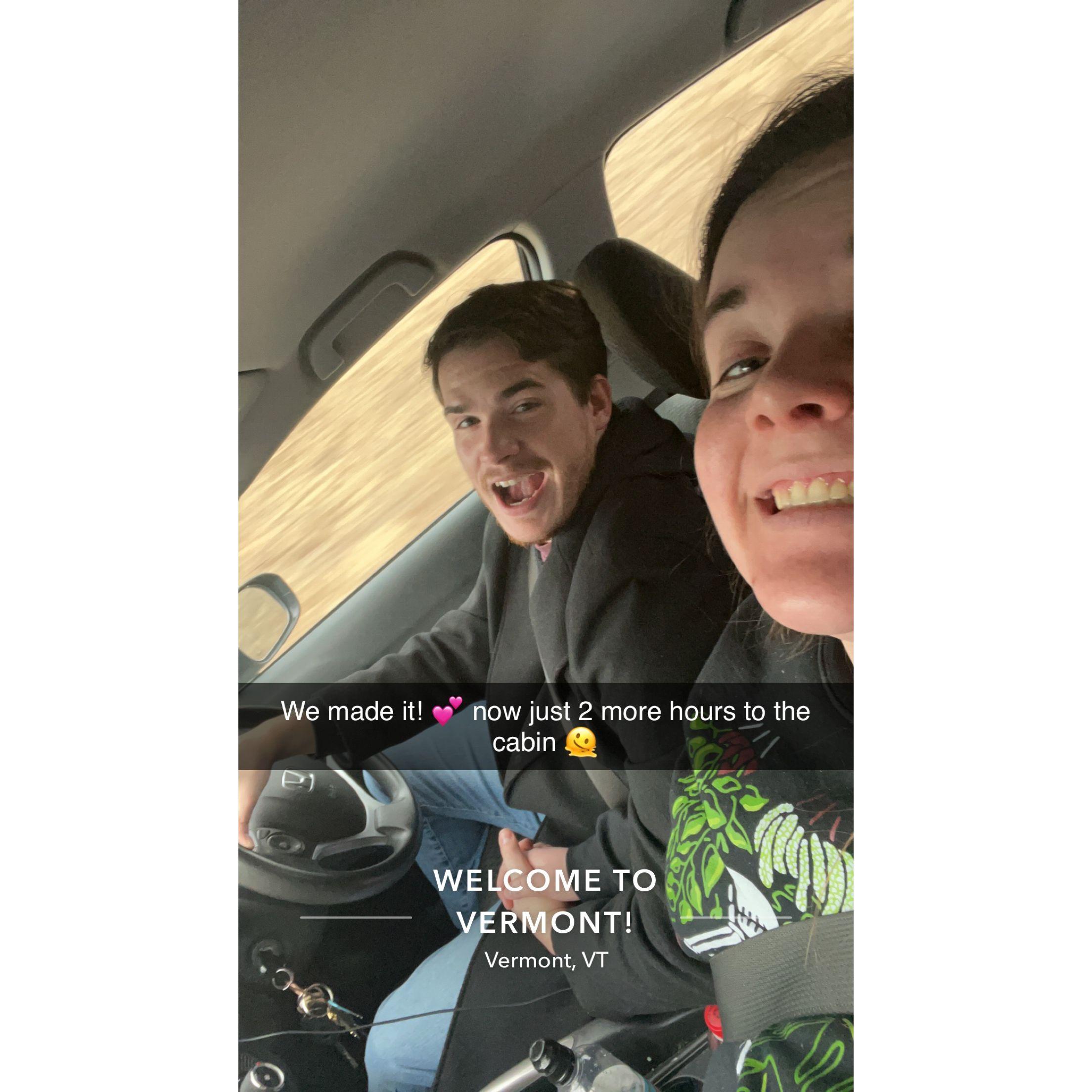 Our first big adventure! A roadtrip to Vermont, February 2023
