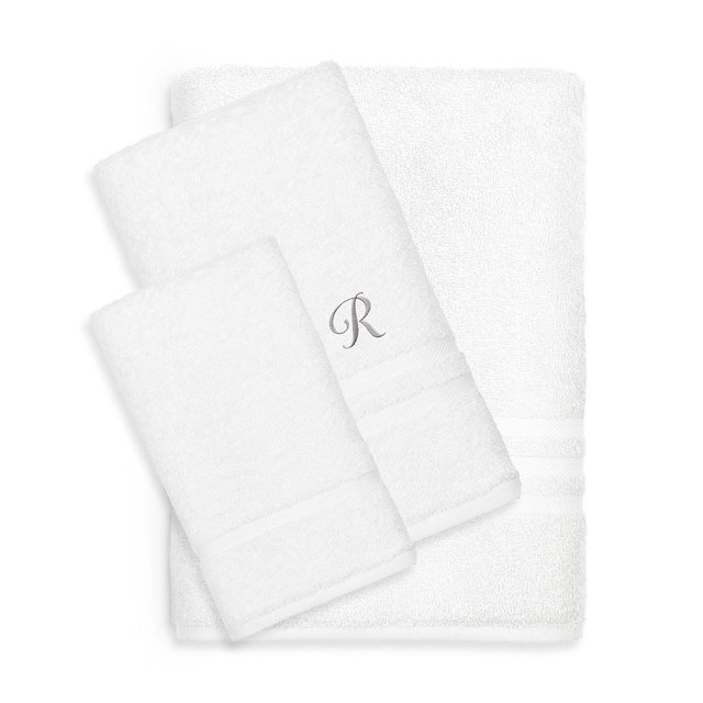 Linum Home Turkish Cotton Personalized Denzi 3-Pc. Bath Towel Set