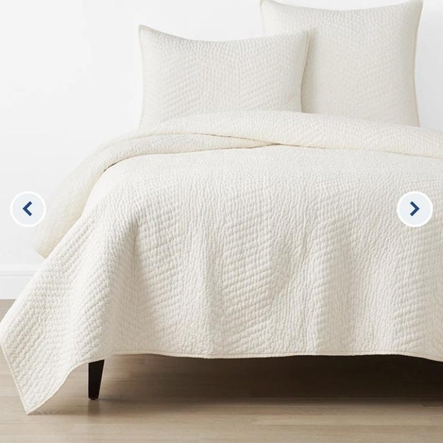 Voile Quilt - Ivory, King