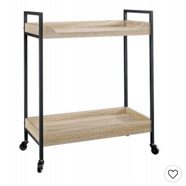 North Avenue Cart Charter Oak Finish - Sauder
