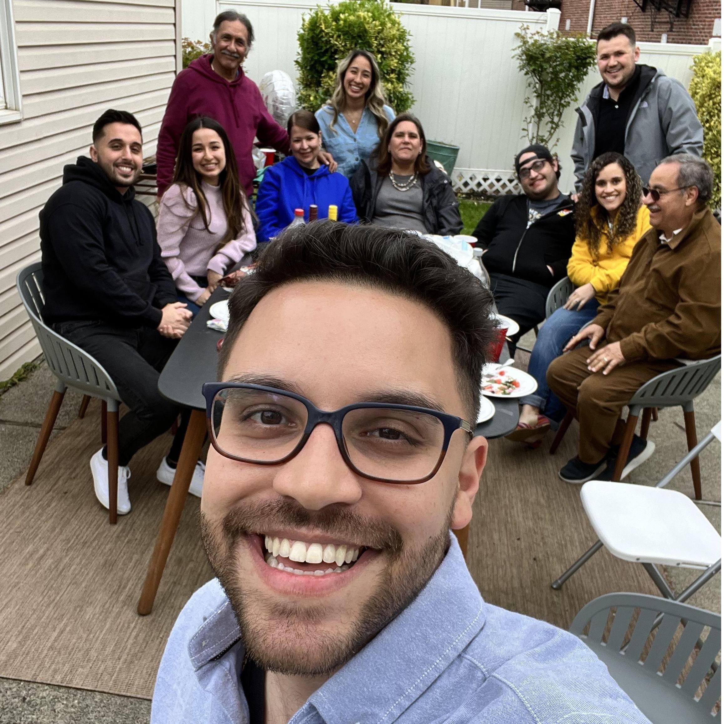 Mother's day BBQ with the Cruz and Rivera family.