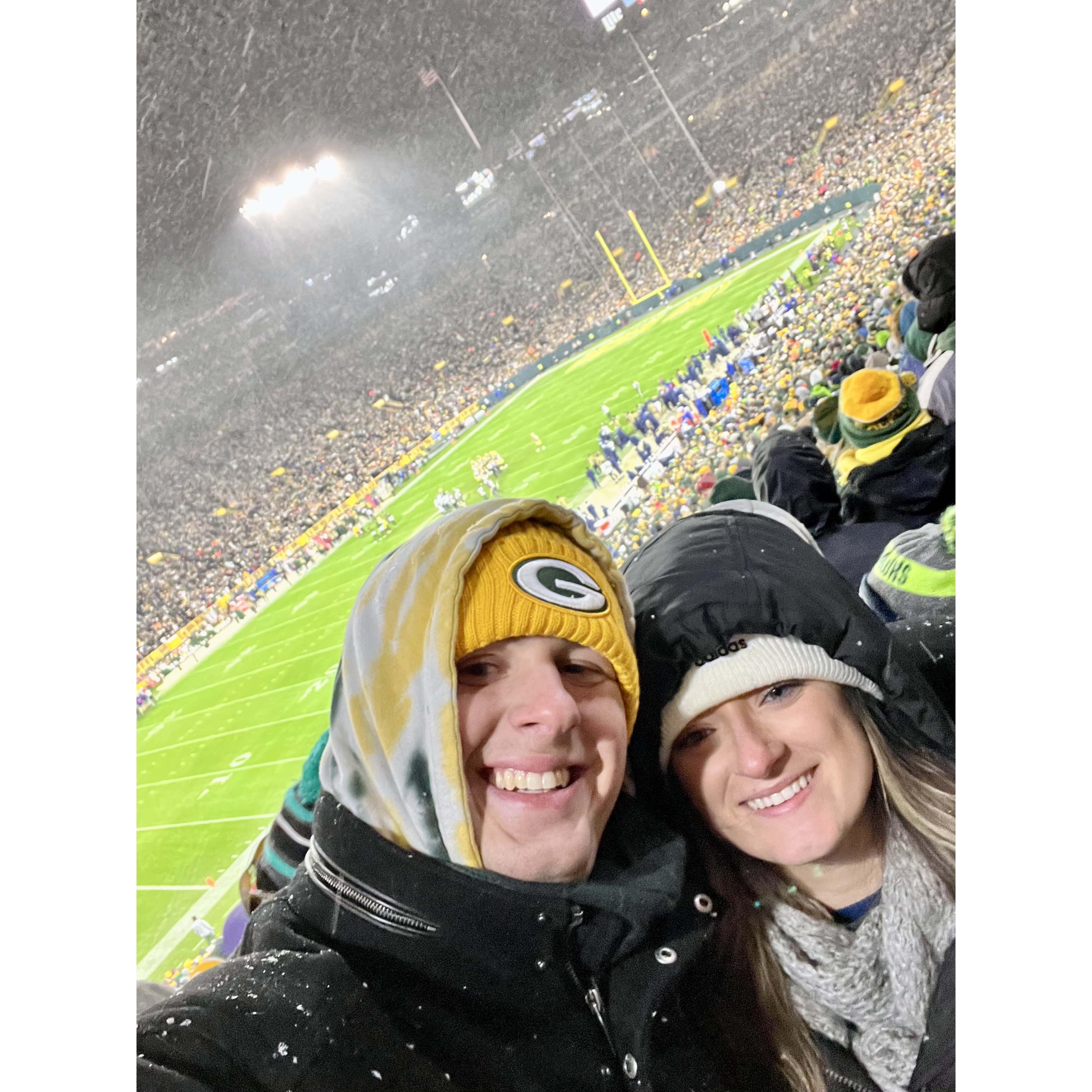 Our first Packers game!