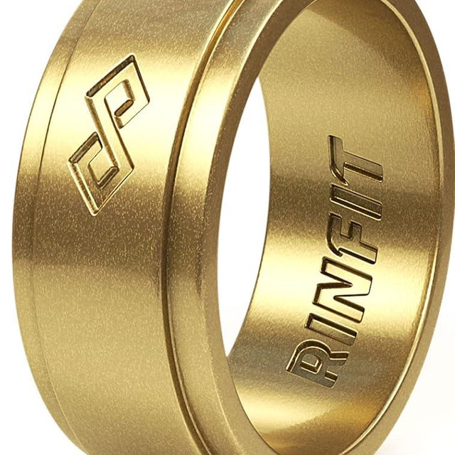 Rinfit Silicone Rings for Men 9mm Wide, 2mm Thick - Mens Rubber Wedding Bands - Infinity Silicone Rings for Him - Patented Design