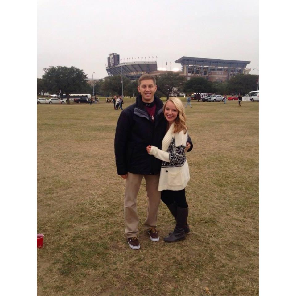 The first "Fightin' Texas Aggie" Football game attended together