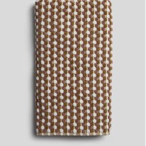 Organic Cotton Mosaic Towels OCHRE AND CLAY | Bath towel + Hand towel