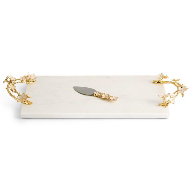 Cherry Blossom Cheese Board w/ Spreader
