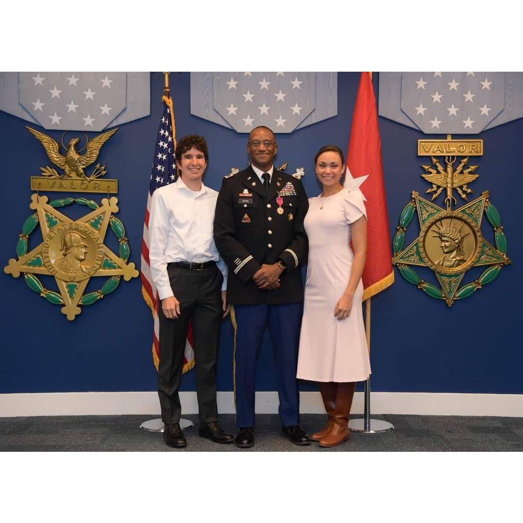 Desiree's father's retirement from the Army!