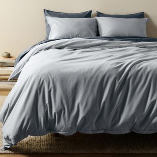 Percale Long-Staple Egyptian Cotton Duvet & Sham Set