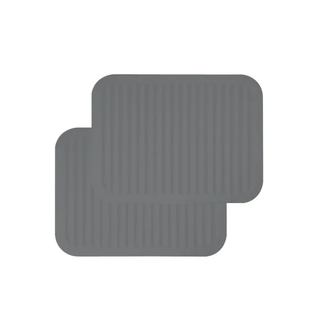 Wrapables Silicone Trivet, Multi-use Durable Flexible Non-Slip Insulated Silicone Mat , Dark Grey