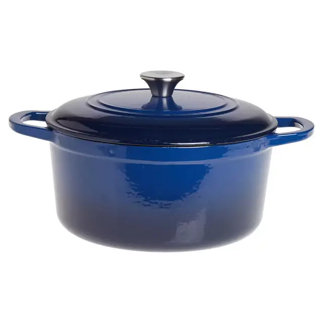 Our Table™ 6 qt. Enameled Cast Iron Dutch Oven in Cobalt