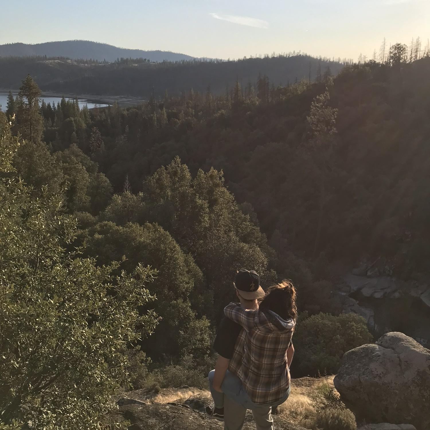 The first picture we took together in February 2018, Angel Falls.