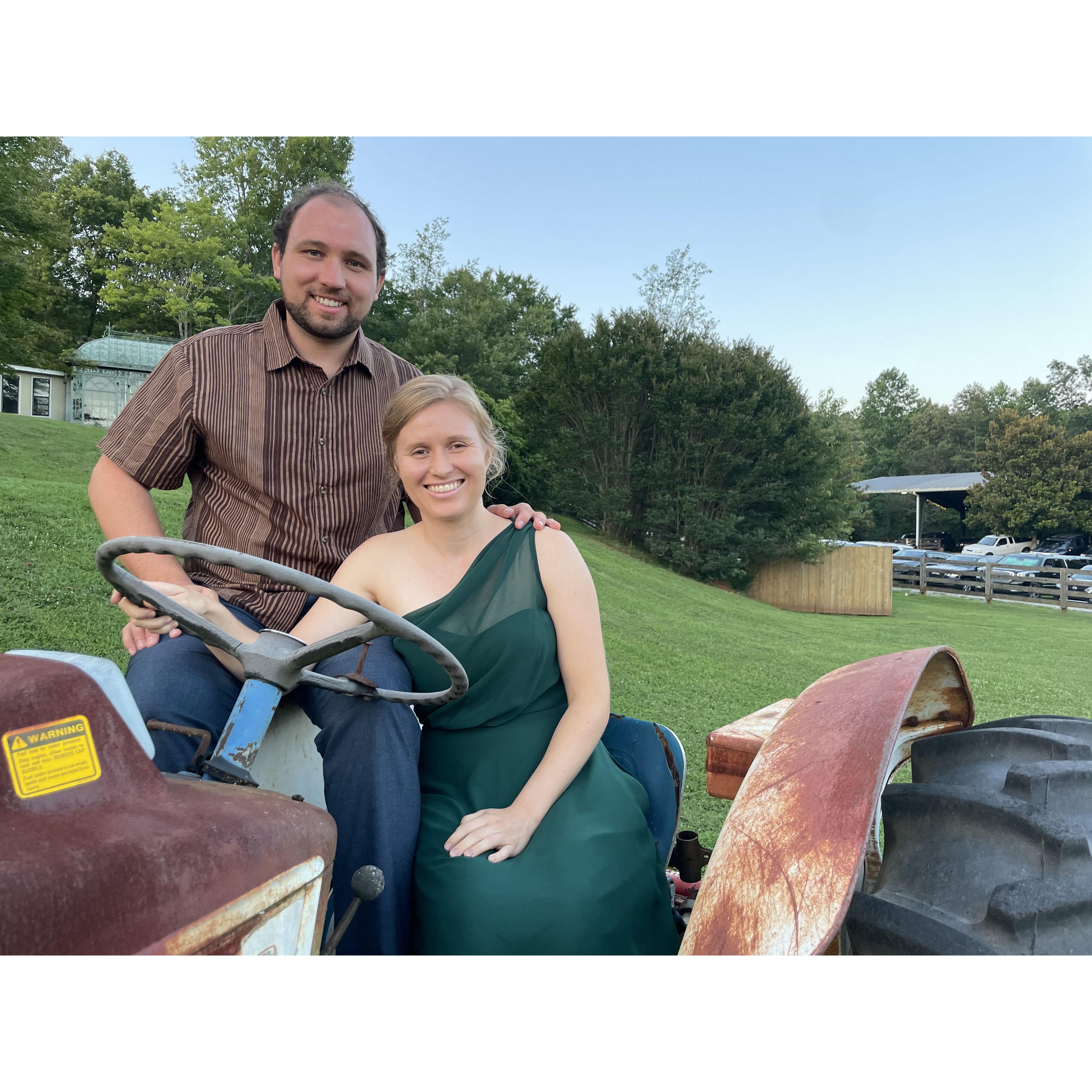 She thinks my tractor’s sexy