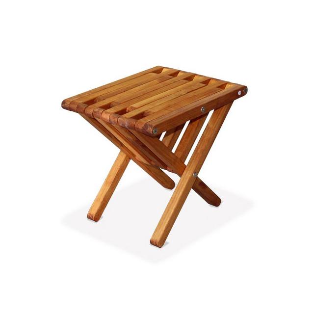 Solid Pine Side Table, Light Brown