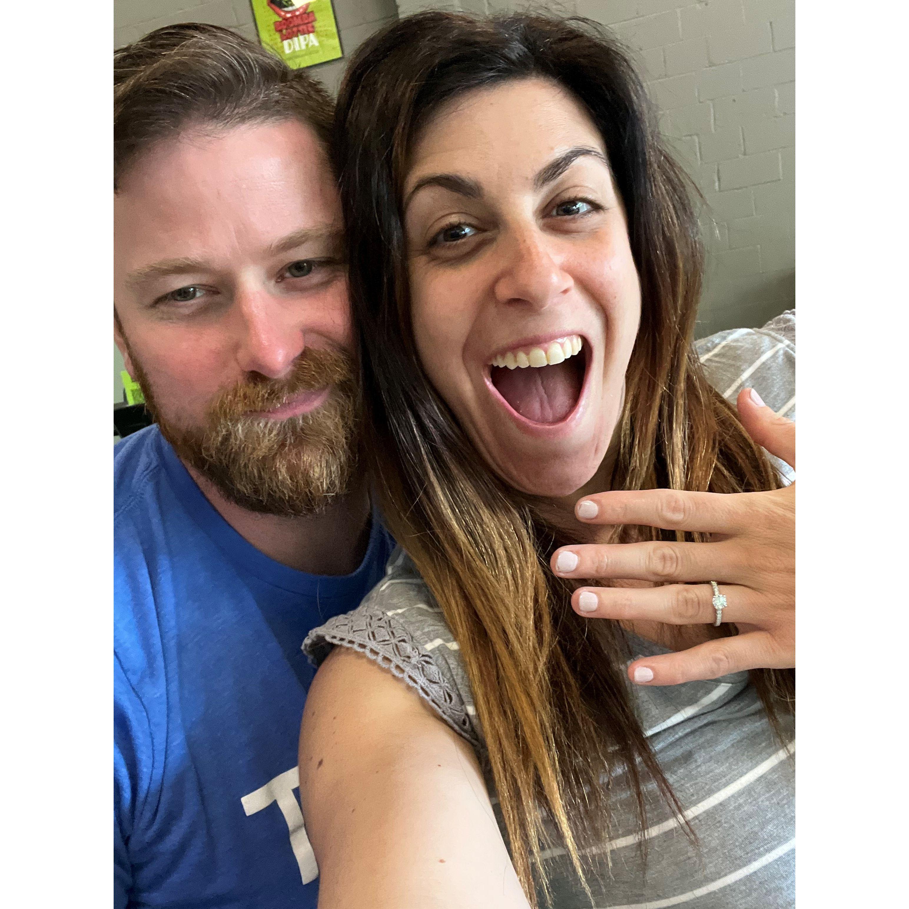 Showing off our engagement :)