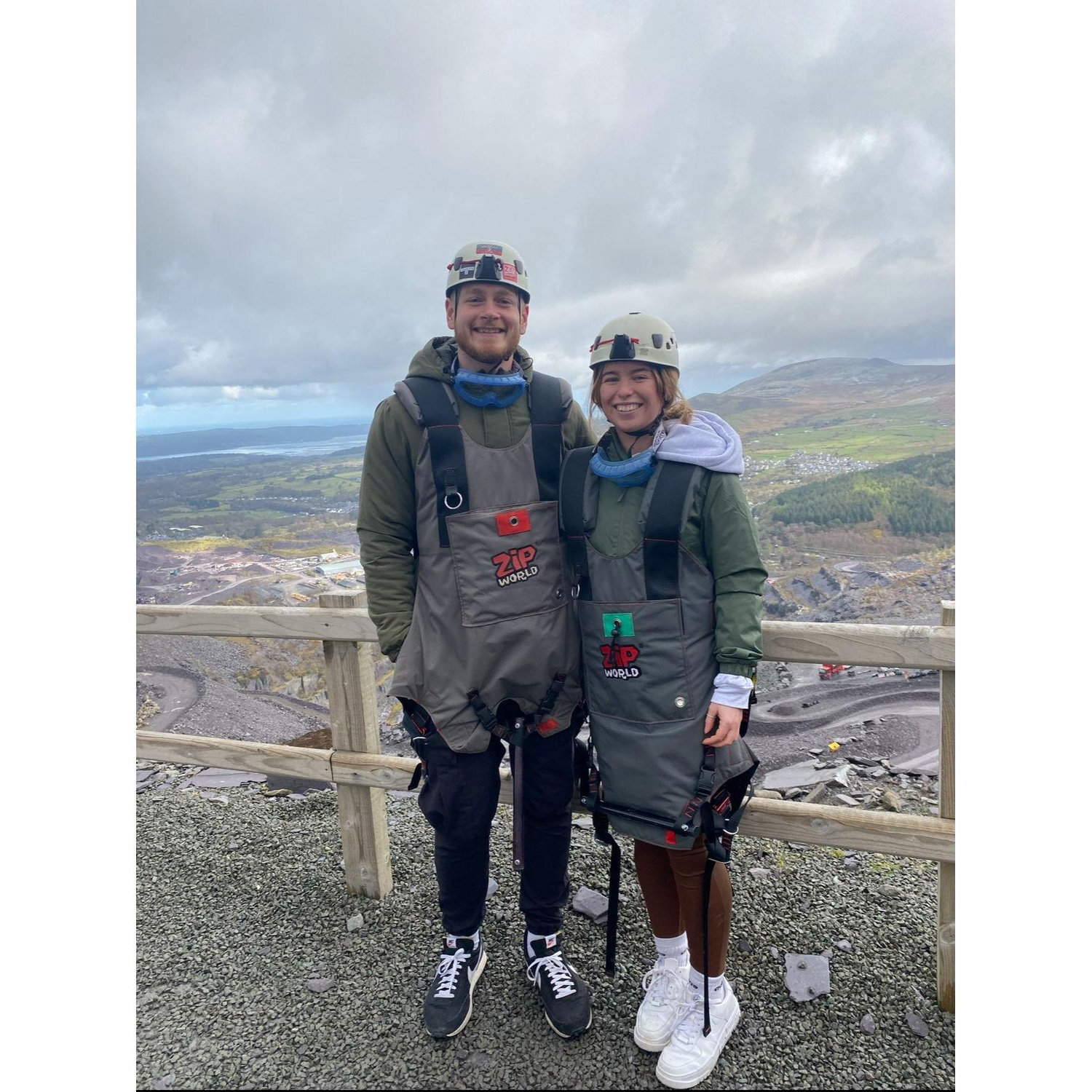 April 2022. Zip world in wales