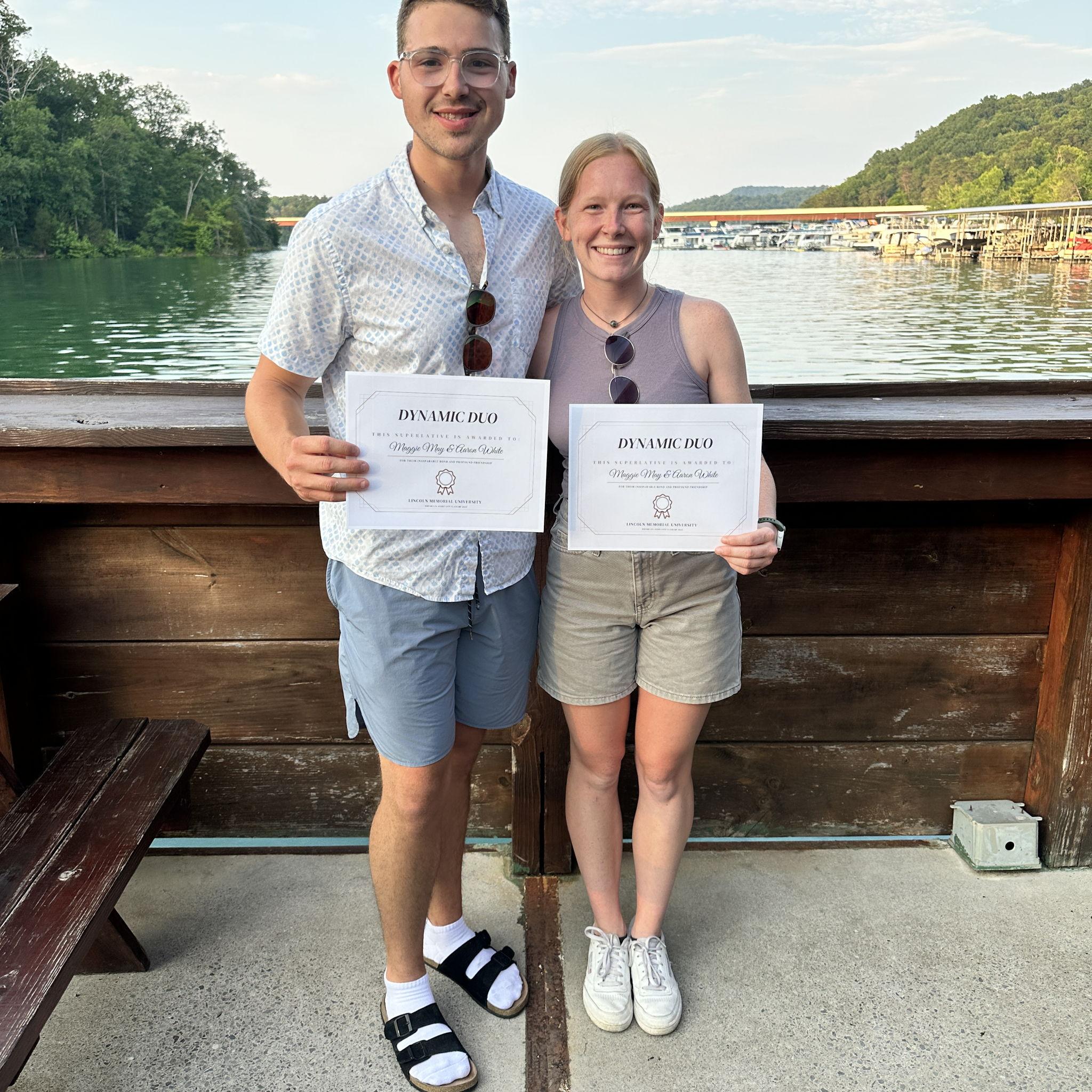 Voted dynamic duo by our fellow classmates!